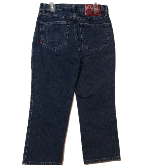 Y2K Western Hard Tail Jean Durable USA Cowgirl Mid Rise Mid Blue 26 Straight Zip - Picture 3 of 14